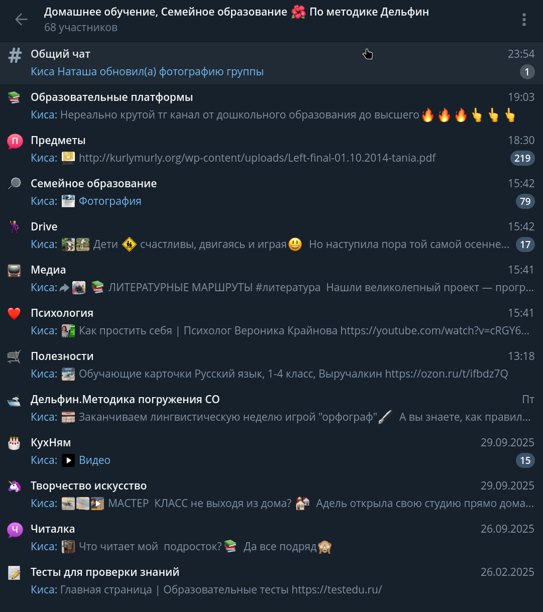 Telegram сообщество